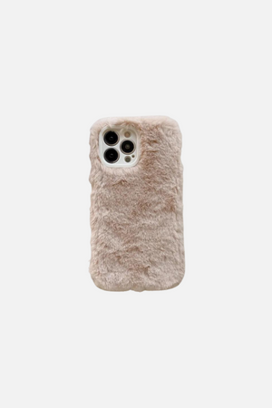
                  
                    Load image into Gallery viewer, Cozy Plush Beige Yellow iPhone Case
                  
                