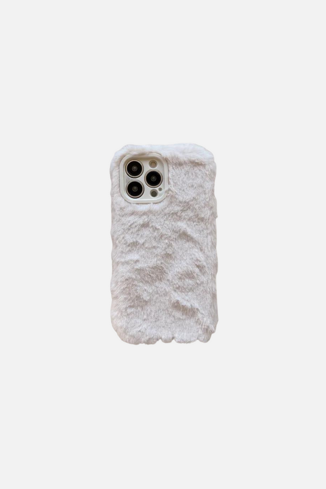 Cozy Plush White iPhone Case
