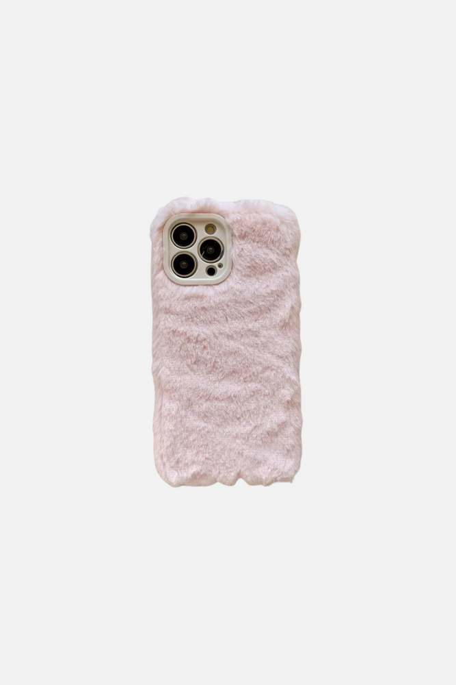 Cozy Plush Pink iPhone Case
