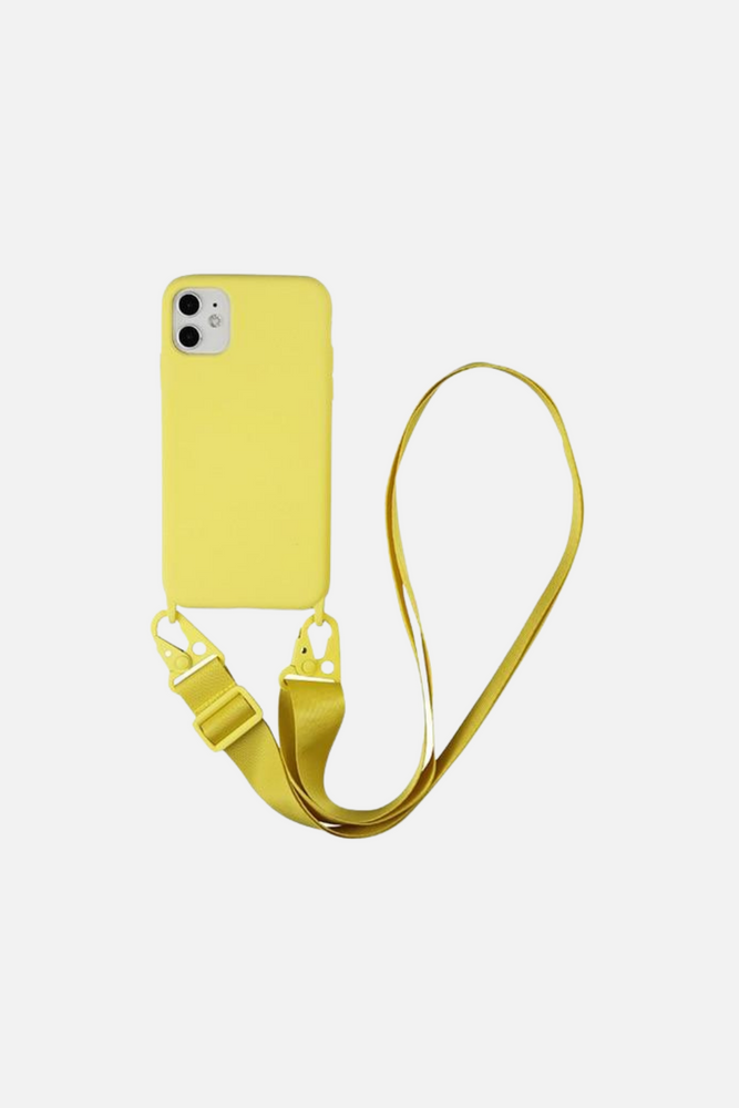Candy Color Yellow Crossbody Bracelet iPhone Case