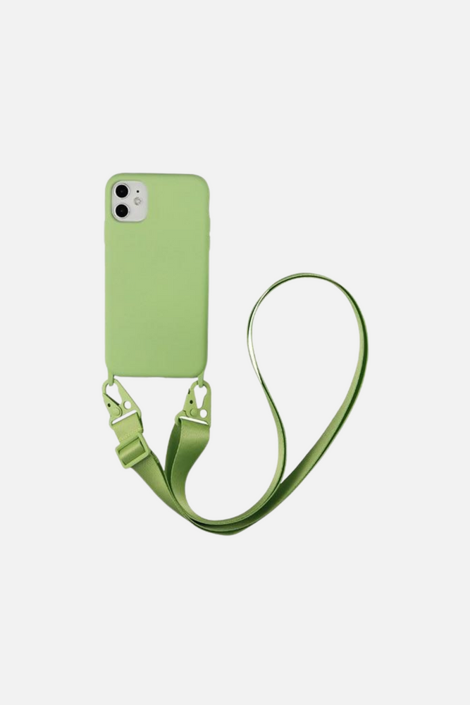 Candy Color Green Crossbody Bracelet iPhone Case