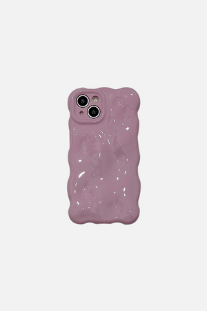 
                  
                    Load image into Gallery viewer, 3D Bubble Wave Pattern Purple iPhone Case
                  
                