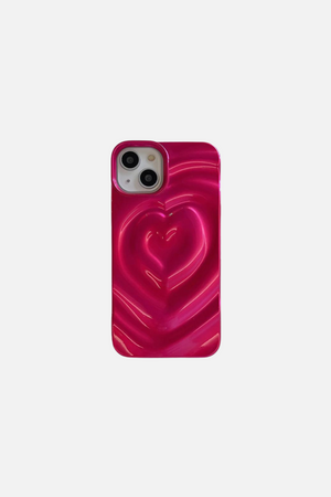 
                  
                    Load image into Gallery viewer, 3D Love Heart Plating Rose iPhone Case
                  
                