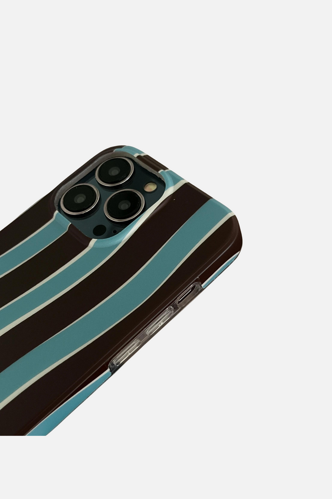 
                  
                    Load image into Gallery viewer, Waving Stripes Blue iPhone Case
                  
                