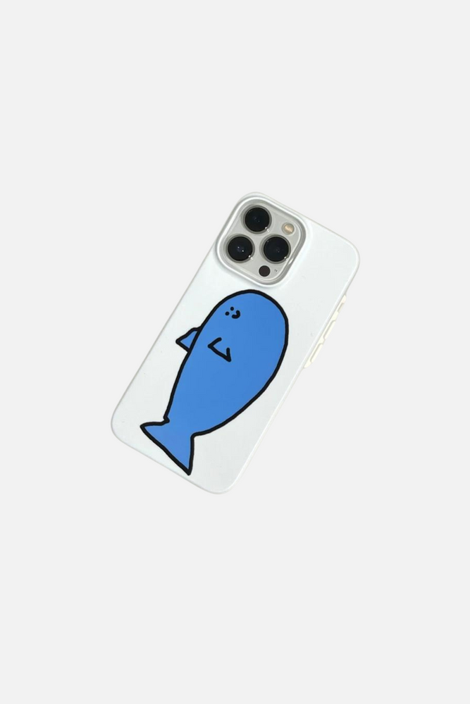 Graffiti Blue Whale iPhone Case