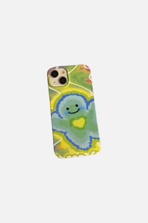 
                  
                    Load image into Gallery viewer, Cartoon Couple Green iPhone Case
                  
                