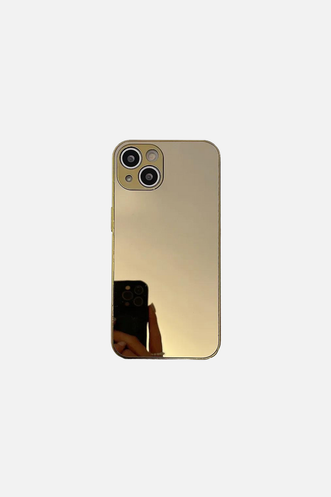 Mirror Shockproof Golden iPhone Case