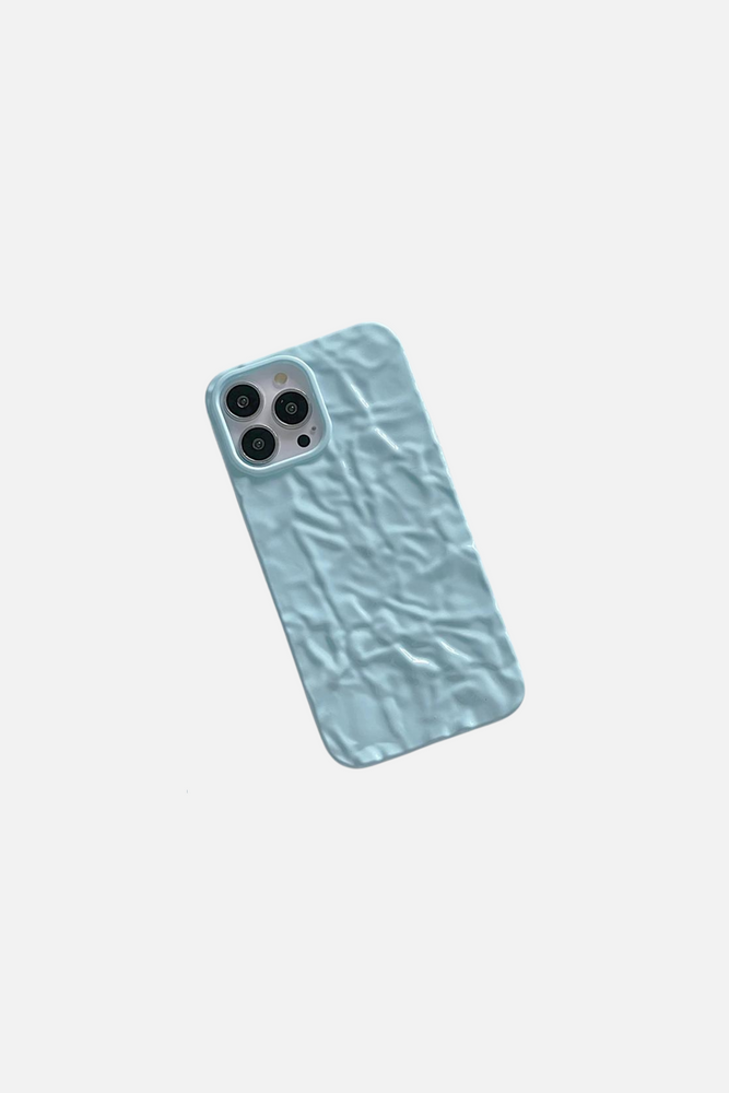 3D Milk Blue Tin Paper Pattern 1 iPhone Case