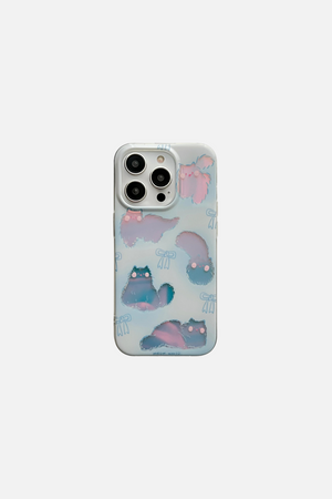 
                  
                    Load image into Gallery viewer, Cartoon Laser Cats Double Layers iPhone Case
                  
                