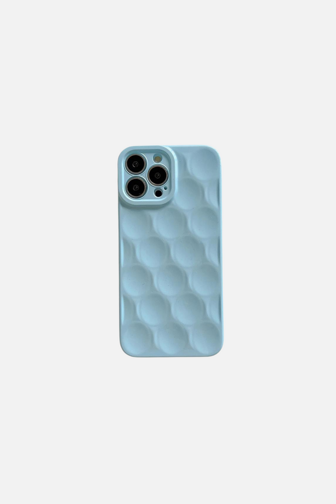 3D Milk Blue Tin Paper Pattern 3 iPhone Case