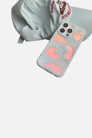 
                  
                    Load image into Gallery viewer, Cartoon Laser Cats Double Layers iPhone Case
                  
                