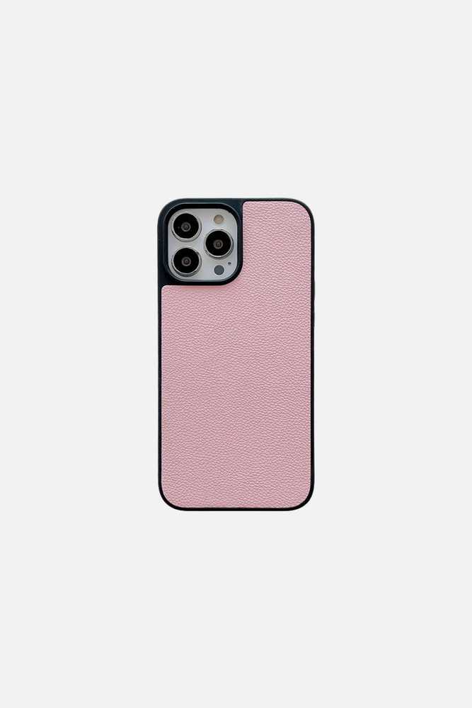 
                  
                    Load image into Gallery viewer, Candy Color Lychee Grain Leather Pink iPhone Case
                  
                