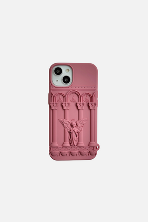 
                  
                    Load image into Gallery viewer, Plaster Statue Praying Angel Red iPhone Case
                  
                