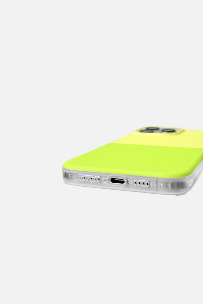 
                  
                    Load image into Gallery viewer, Color Matte Silicone Shockproof Yellow Green iPhone Case
                  
                