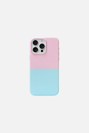 
                  
                    Load image into Gallery viewer, Color Matte Silicone Shockproof Pink Blue iPhone Case
                  
                