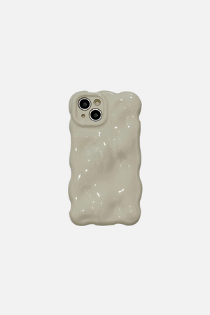 
                  
                    Load image into Gallery viewer, 3D Bubble Wave Pattern White iPhone Case
                  
                