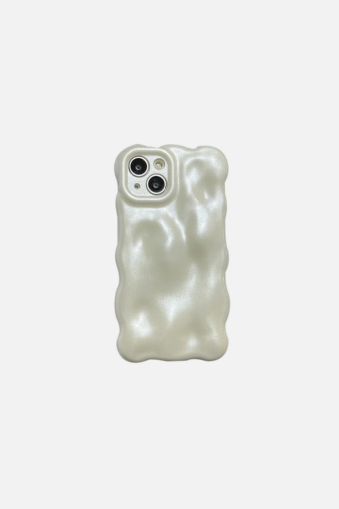 3D Bubble Wave Pattern Pearl iPhone Case
