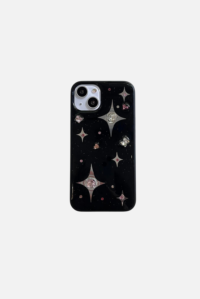 3D Rhinestone Star iPhone Case