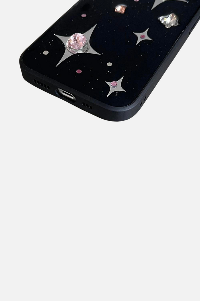 
                  
                    Load image into Gallery viewer, 3D Rhinestone Star iPhone Case
                  
                