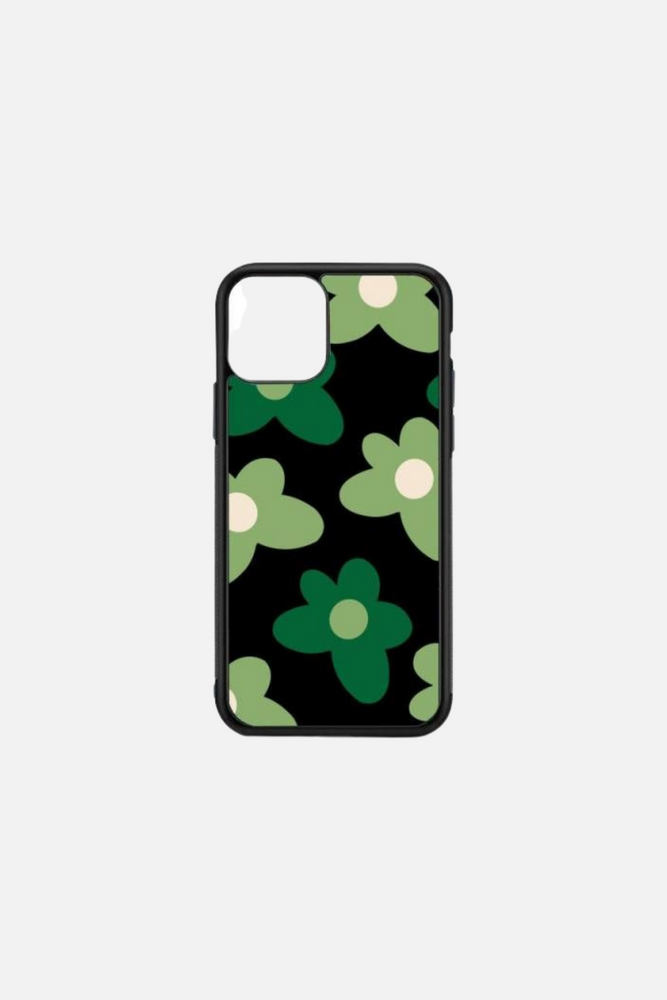 Black Cover Flowers 6 iPhone Case