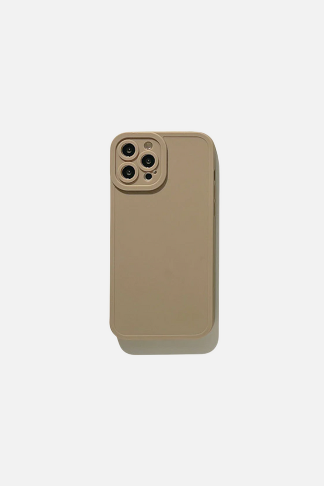 Candy Color Soft Silicone Matte Grey iPhone Case