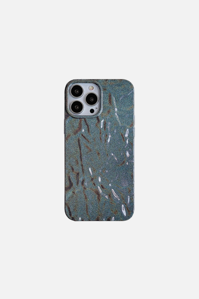 3D Shape Tin Paper Pattern Silver iPhone Case
