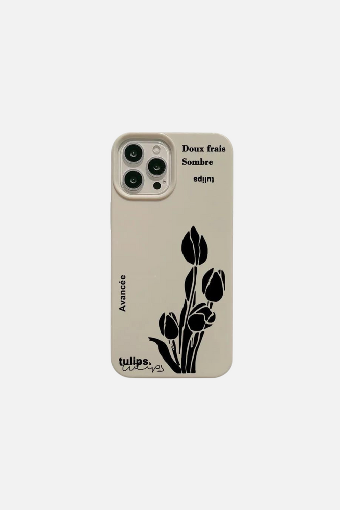 Flower Black 2 iPhone Case
