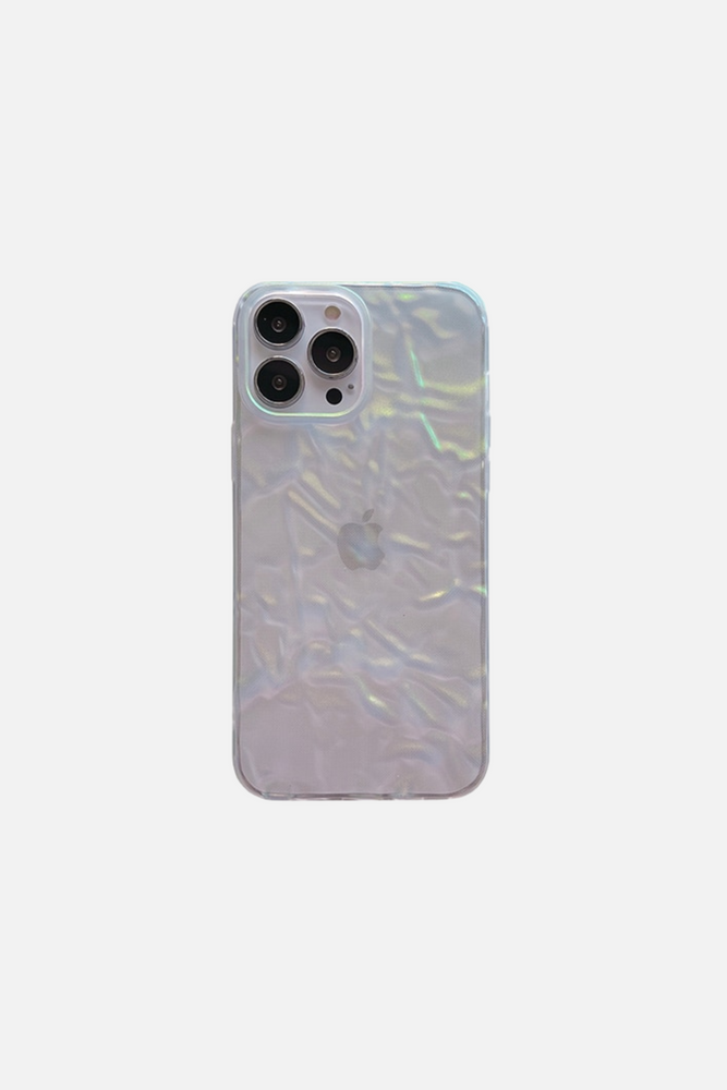 
                  
                    Load image into Gallery viewer, 3D Shape Tin Paper Pattern Clear iPhone Case
                  
                