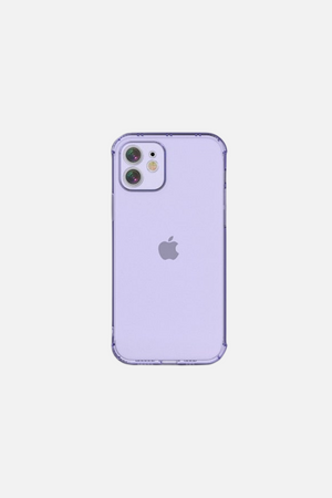 
                  
                    Load image into Gallery viewer, Transparent Shockproof Right Angle Camera Protection Purple iPhone Case
                  
                