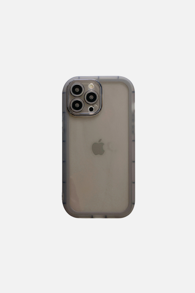 
                  
                    Load image into Gallery viewer, Solid Clear Color Black Shockproof iPhone Case
                  
                