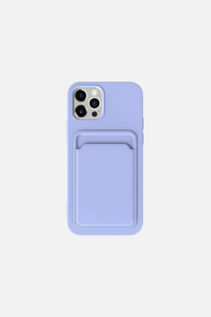 
                  
                    Load image into Gallery viewer, Simple Color Light Purple Wallet iPhone Case
                  
                