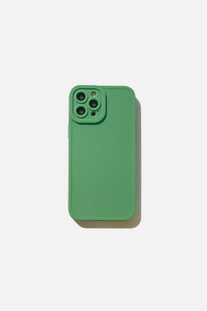 
                  
                    Load image into Gallery viewer, Candy Color Soft Silicone Matte Green iPhone Case
                  
                