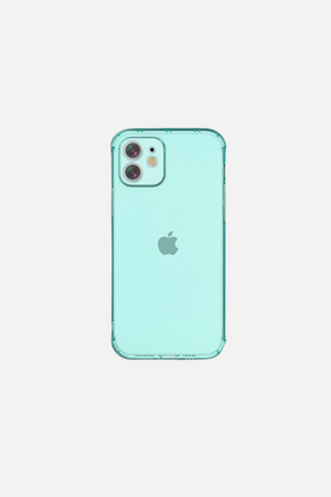 
                  
                    Load image into Gallery viewer, Transparent Shockproof Right Angle Camera Protection Green iPhone Case
                  
                