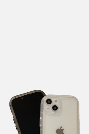 
                  
                    Load image into Gallery viewer, Solid Clear Color Black Shockproof  iPhone Case
                  
                