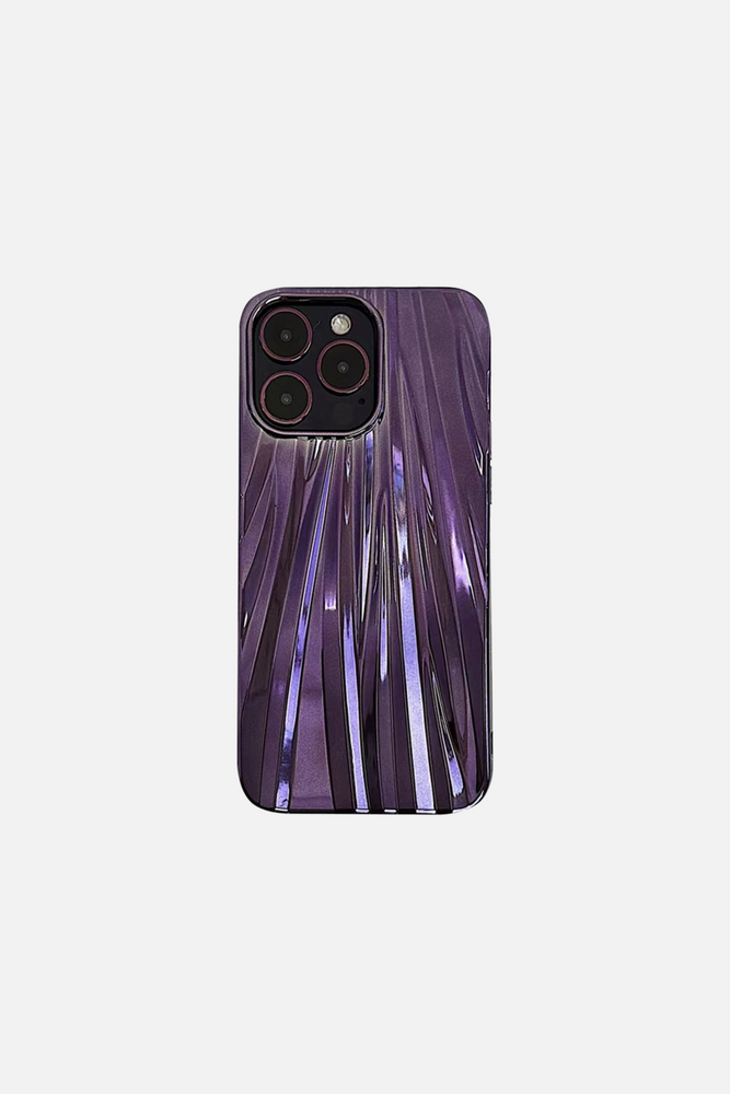 
                  
                    Load image into Gallery viewer, 3D Shell Glitter Painting Glossy Purple iPhone Case
                  
                