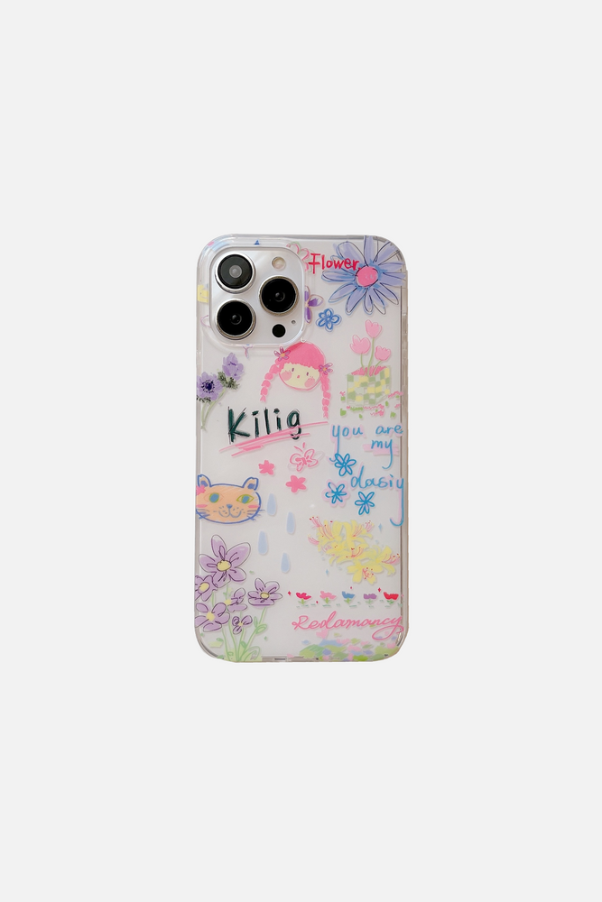 Drawing Innocence Double Layers iPhone Case