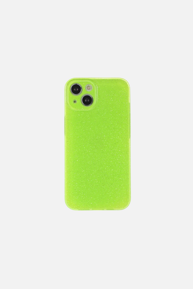 Bling Glitter Neon Color Green iPhone Case