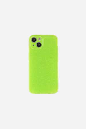
                  
                    Load image into Gallery viewer, Bling Glitter Neon Color Green iPhone Case
                  
                