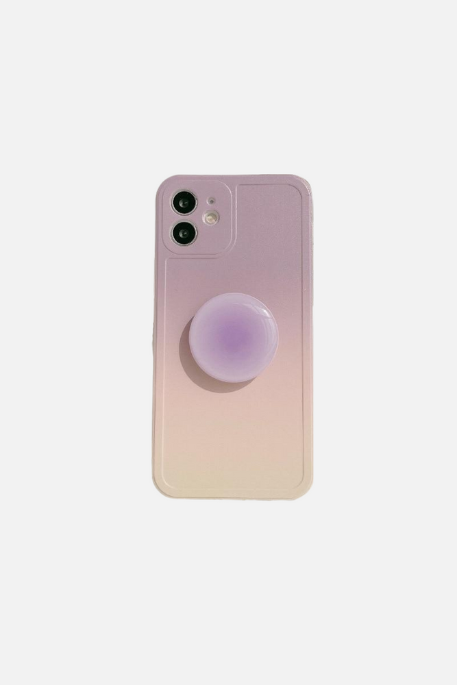 Gradient Purple Stand Holder iPhone Case