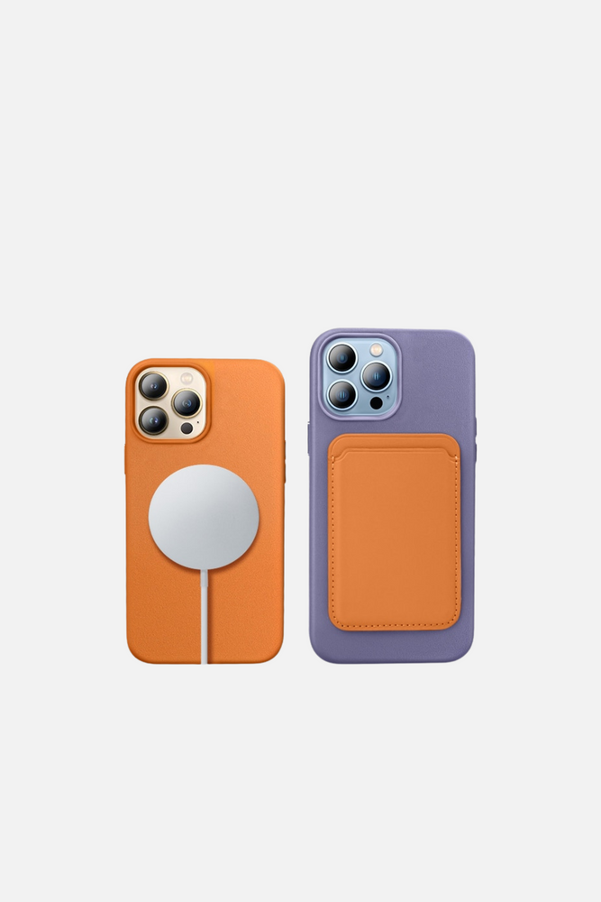 
                  
                    Load image into Gallery viewer, Leather Magnetic iPhone Case with Animation For MagSafe Golden Brown
                  
                