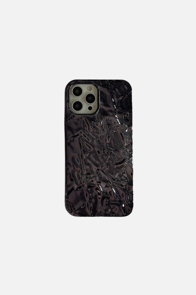3D Shape Black Paper Pattern 1 iPhone Case