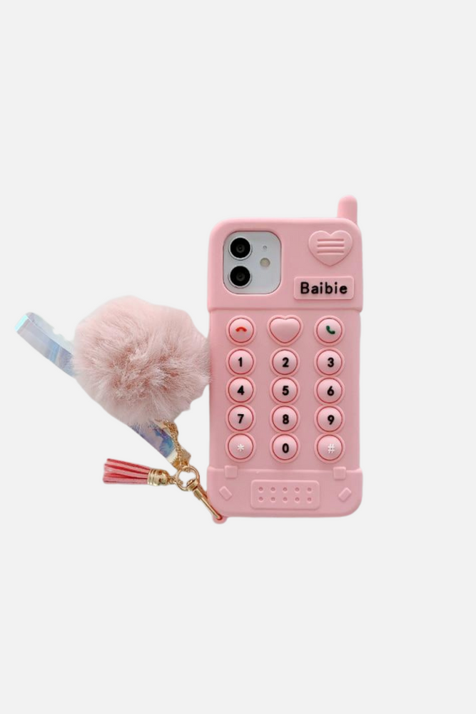 
                  
                    Load image into Gallery viewer, Bubble Cute Love Heart Pink iPhone Case
                  
                