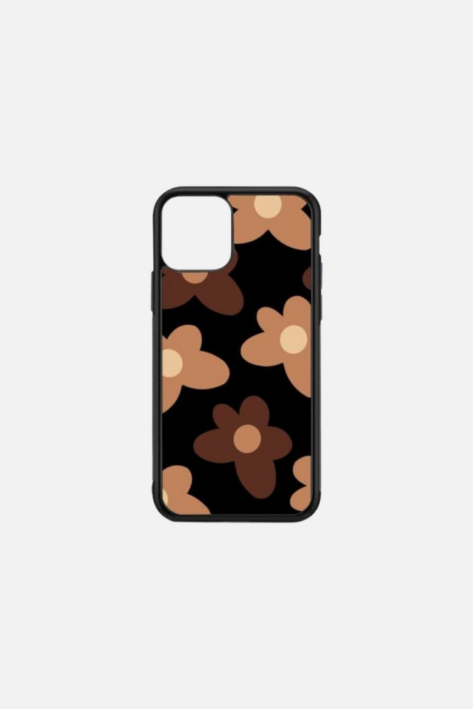 Black Cover Flowers 1 iPhone Case