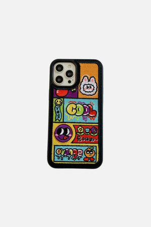 
                  
                    Load image into Gallery viewer, Embroidered COOL iPhone Case
                  
                