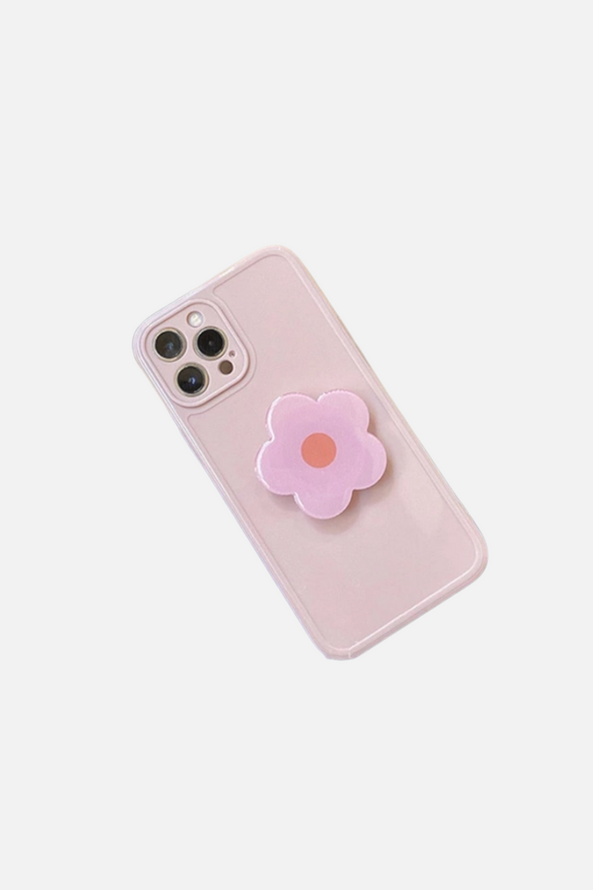 Flowers Pink Stand Holder iPhone Case