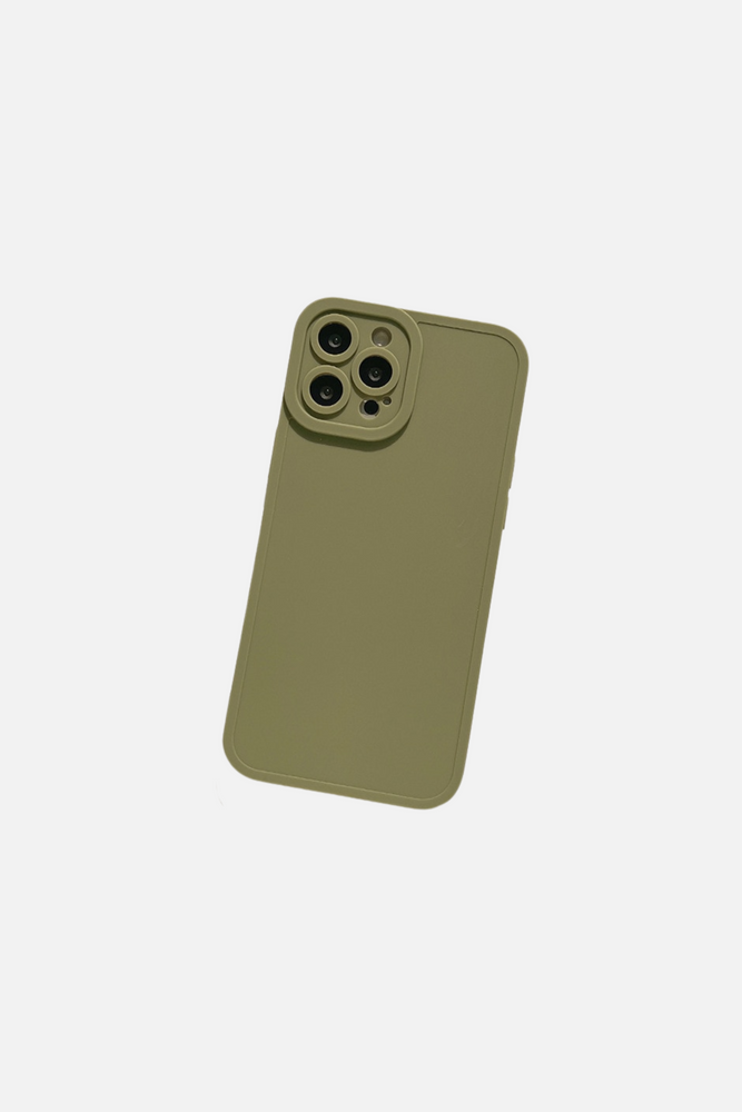 Candy Color Soft Silicone Matte Green iPhone Case