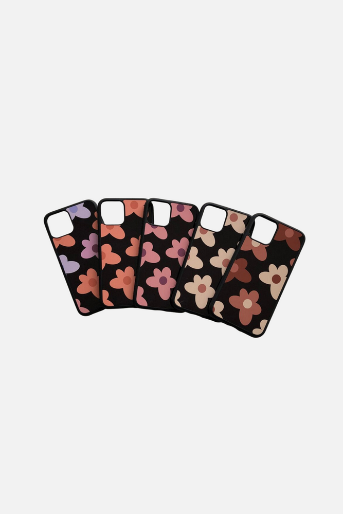 
                  
                    Load image into Gallery viewer, Black Cover Flowers 3 iPhone Case
                  
                
