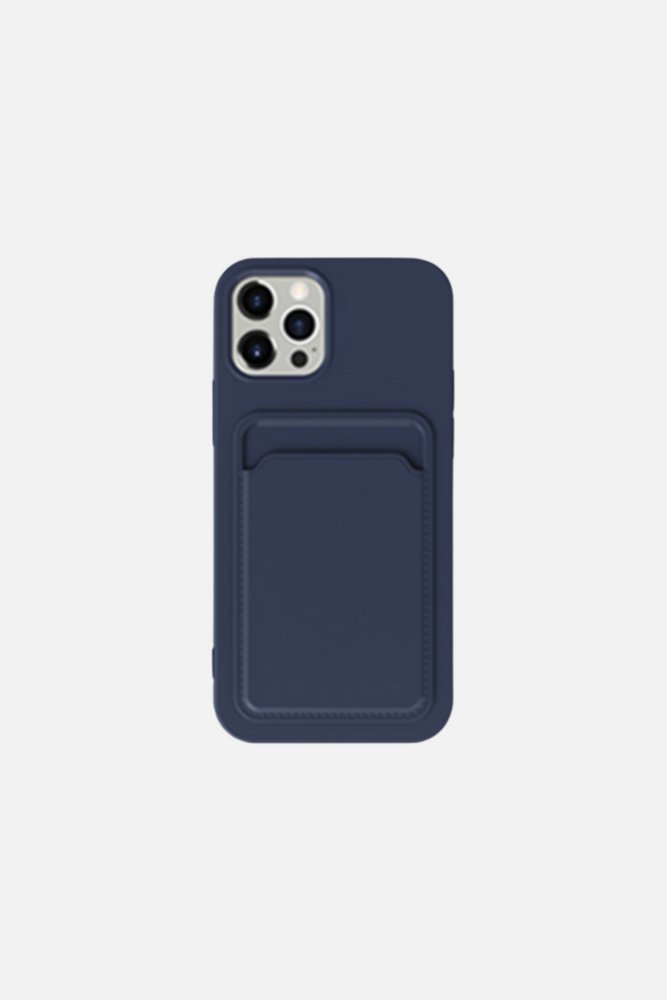 
                  
                    Load image into Gallery viewer, Simple Color Blue Wallet iPhone Case
                  
                