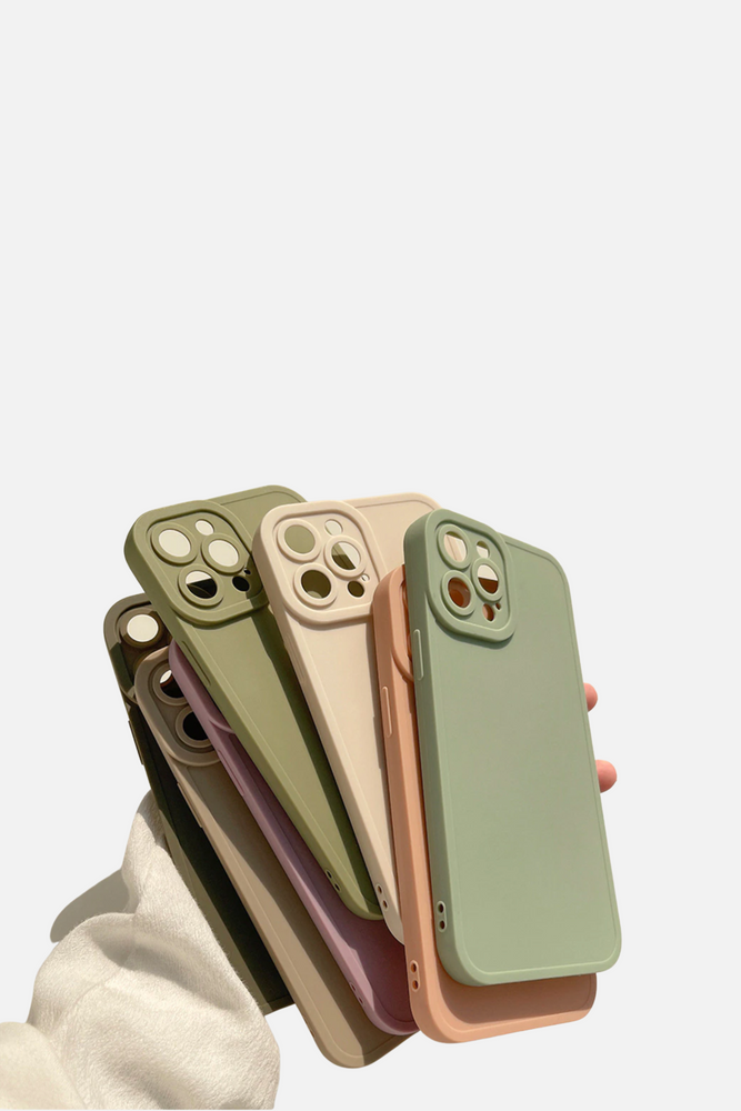 
                  
                    Load image into Gallery viewer, Candy Color Soft Silicone Matte Light Green iPhone Case
                  
                