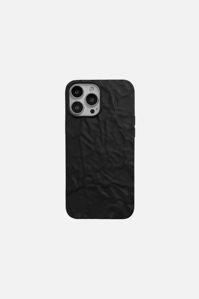 3D Shape Black Paper Pattern 3 iPhone Case